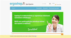 Desktop Screenshot of ergoshop.fi